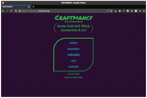 desktop screenshot of craftmancy website