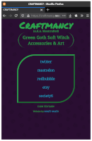 mobile screenshot of craftmancy website