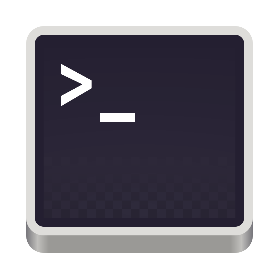 GNOME Terminal icon, showing a command prompt